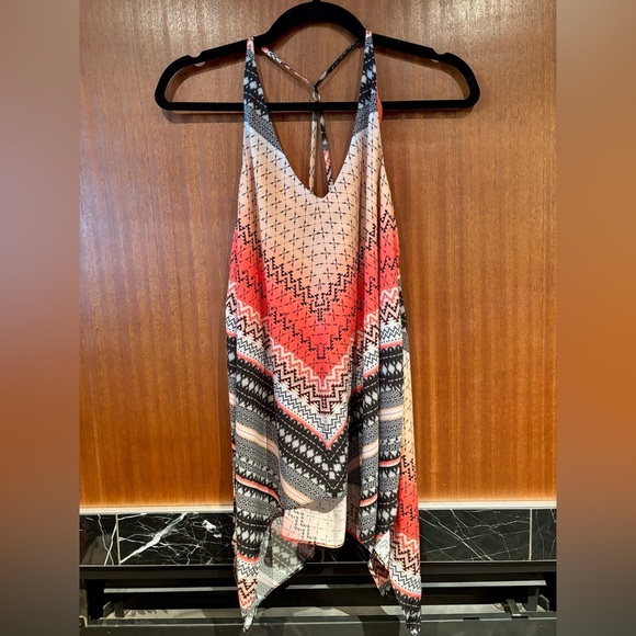 2/$15 - River Island Boho Handkerchief Hem Tank - UK 10 (US 6) - Picture 2 of 10